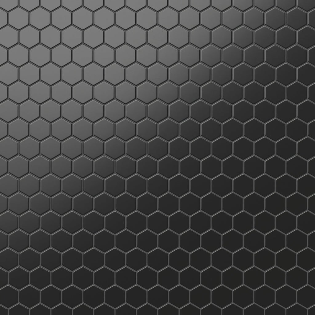 Levi 12x12 Matte Porcelain 2x2 Hexagon Mosaic Tile in Black
