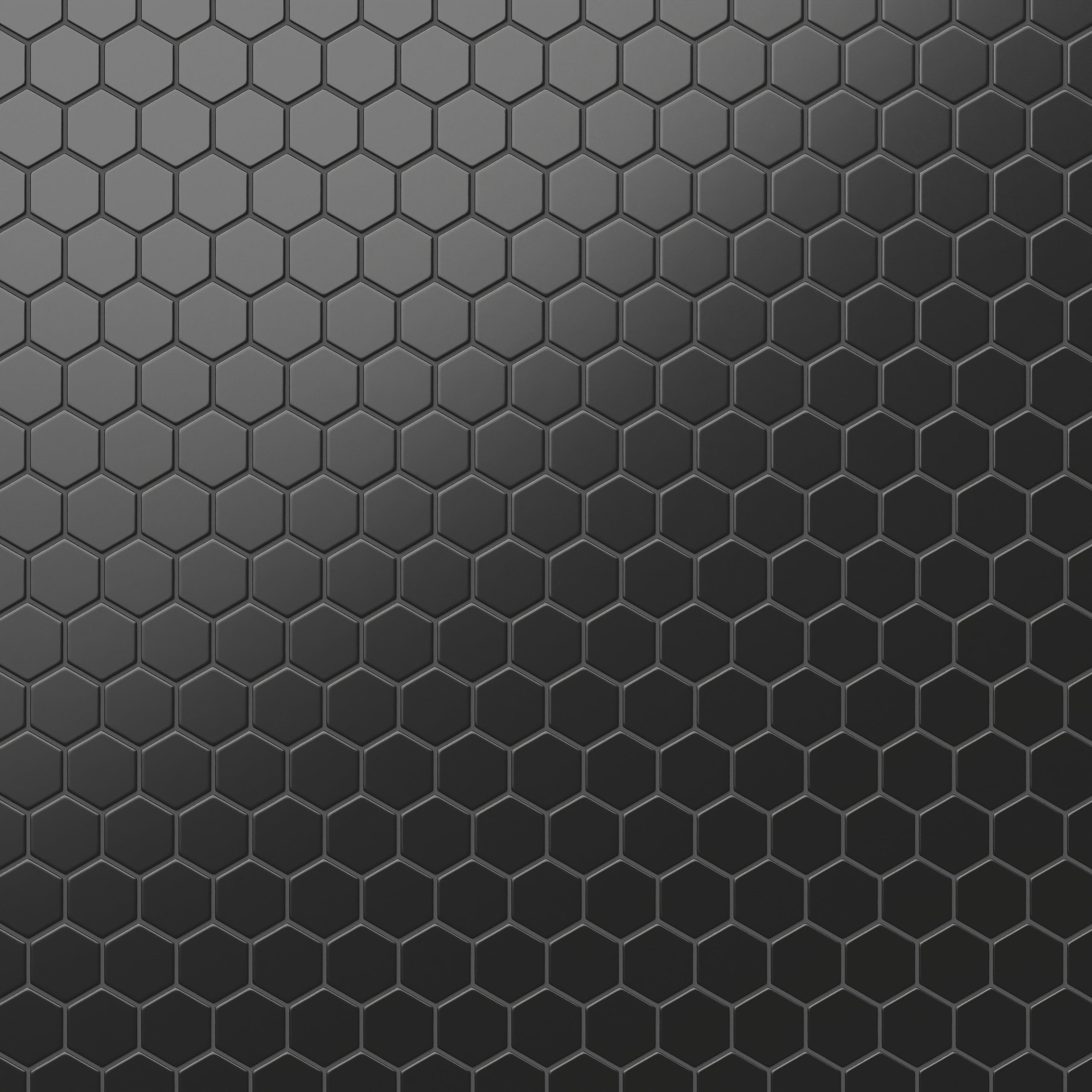 Levi 12x12 Matte Porcelain 2x2 Hexagon Mosaic Tile in Black