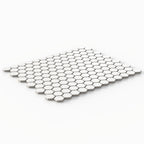 Levi 12x12 Matte Porcelain 1x1 Hexagon Mosaic Tile in White