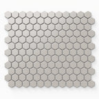 Levi 12x12 Matte Porcelain 1x1 Hexagon Mosaic Tile in Grey