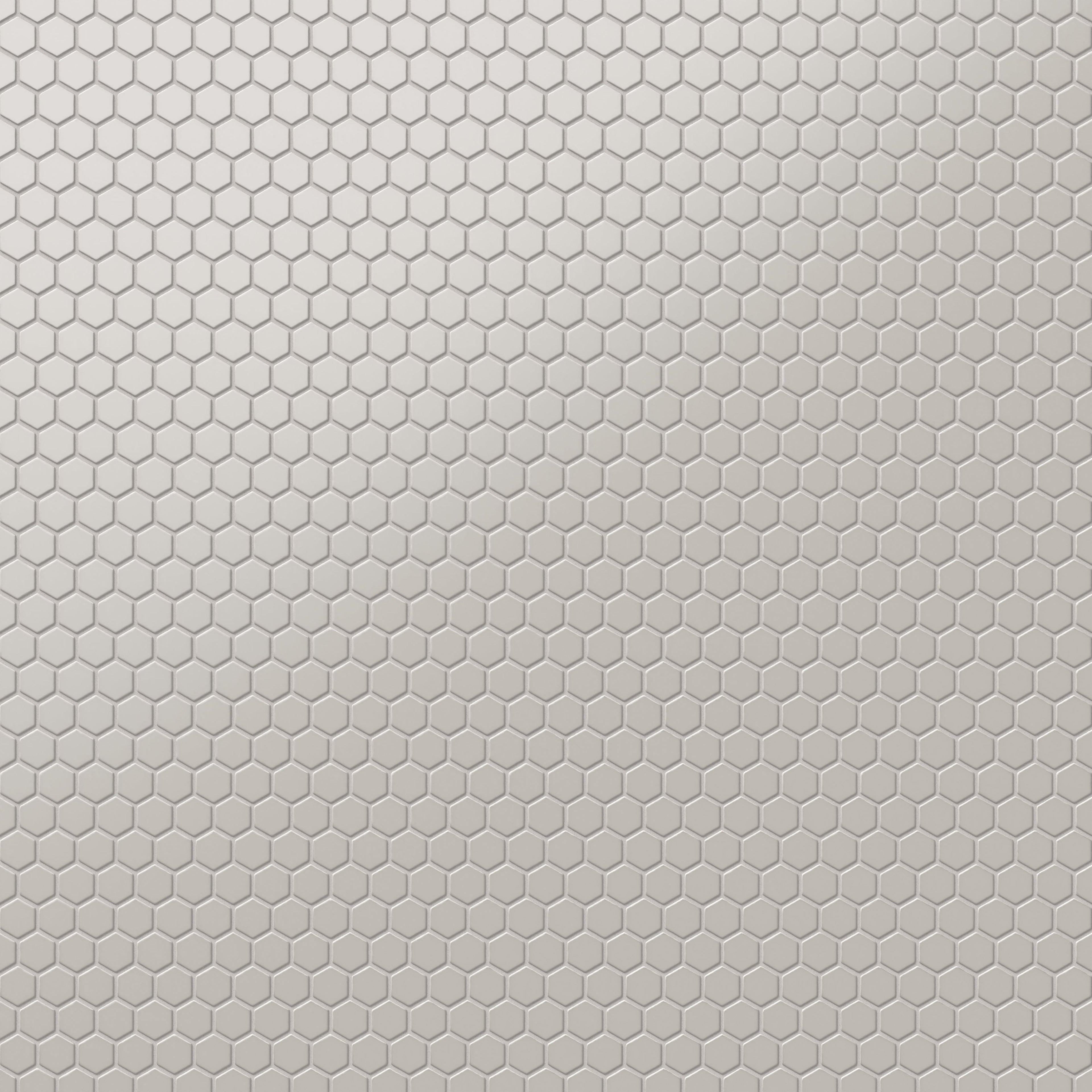 Levi 12x12 Matte Porcelain 1x1 Hexagon Mosaic Tile in Grey