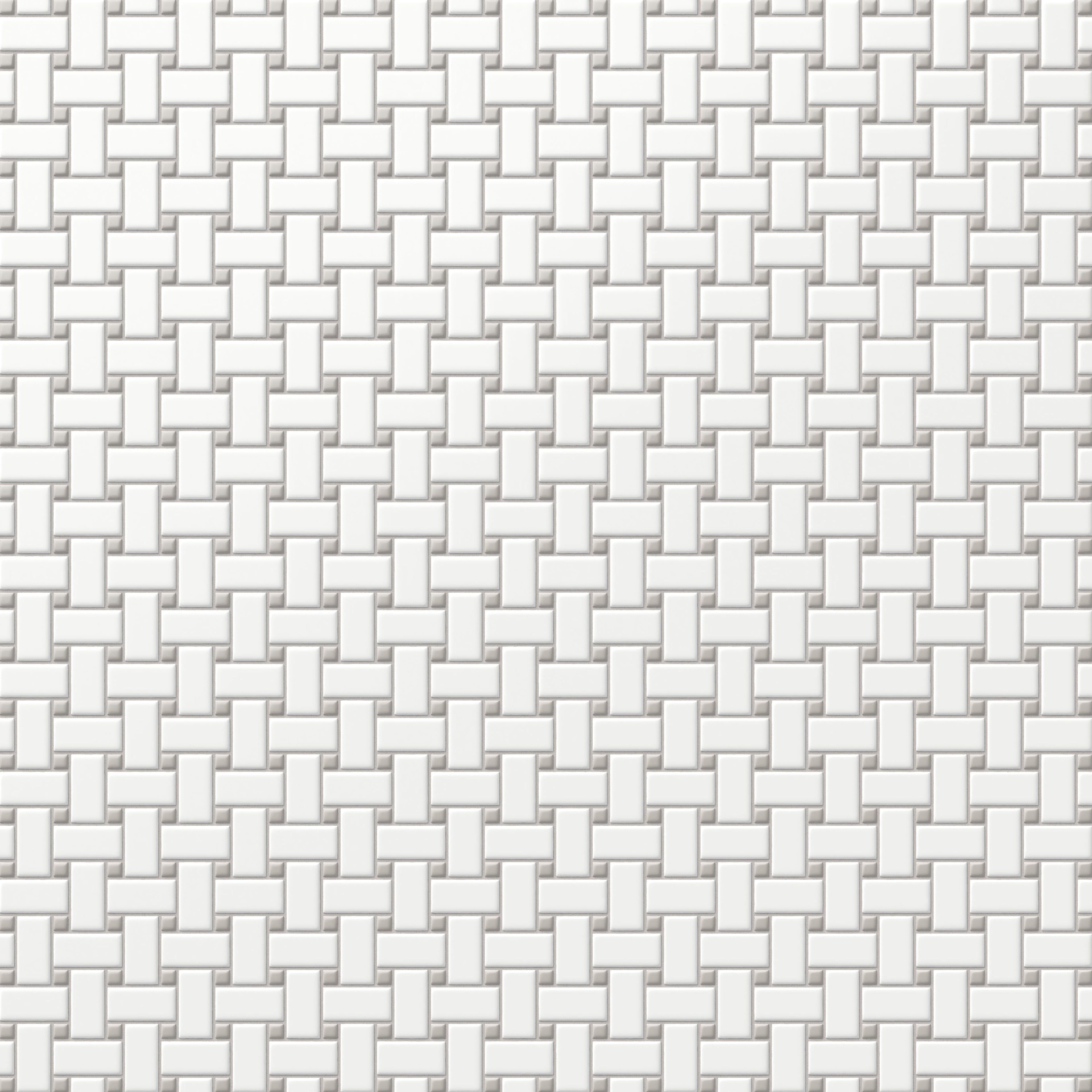 Quinn 12x12 Matte Porcelain Basket Weave Mosaic Tile in Grey & White