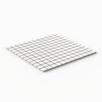 Levi 12x12 Matte Porcelain 1x1 Square Mosaic Tile in White