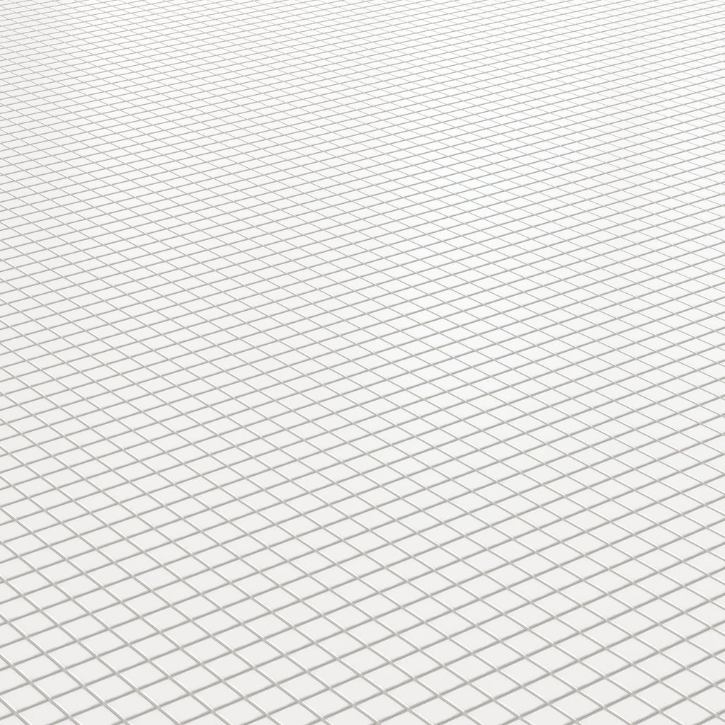 Levi 12x12 Matte Porcelain 1x1 Square Mosaic Tile in White