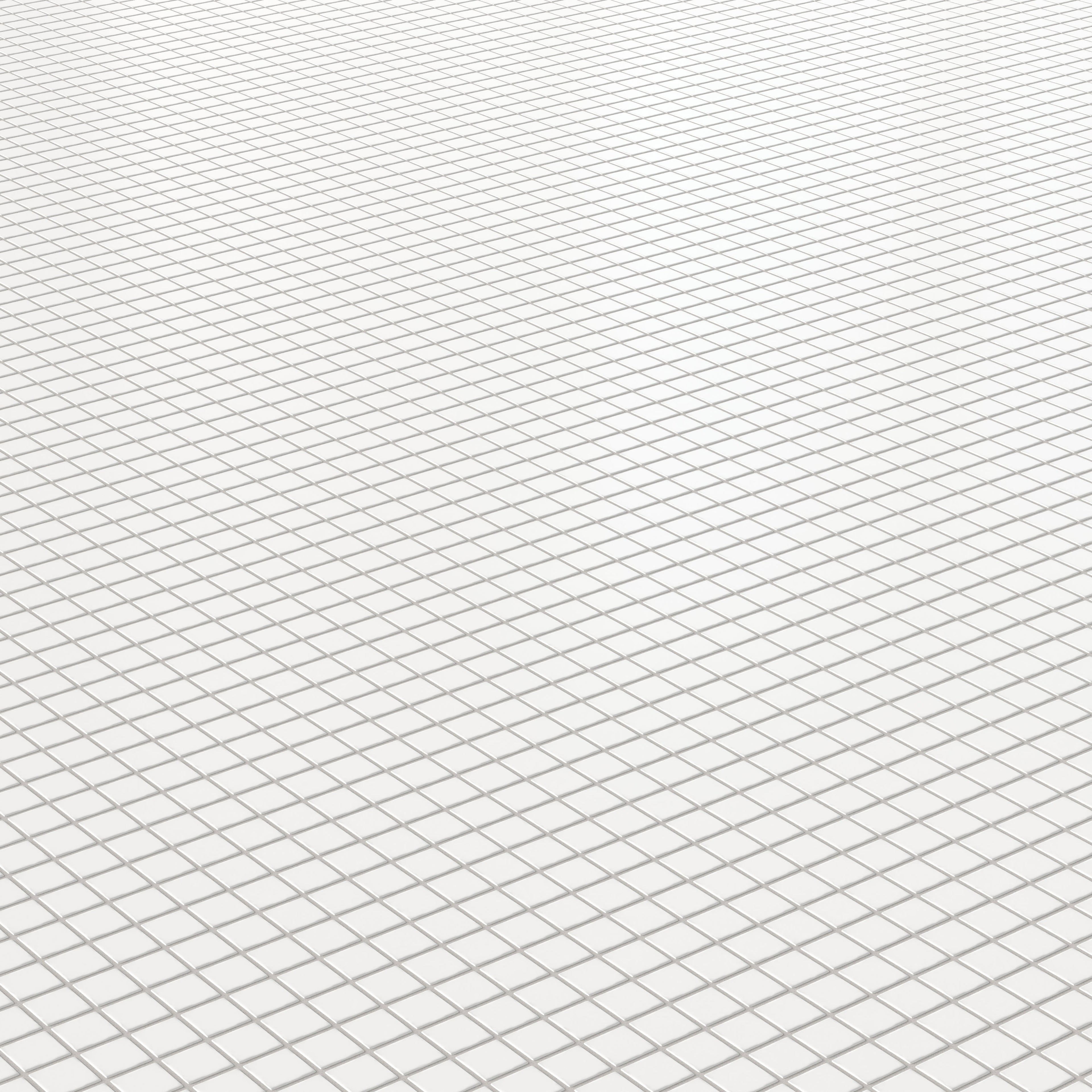 Levi 12x12 Matte Porcelain 1x1 Square Mosaic Tile in White