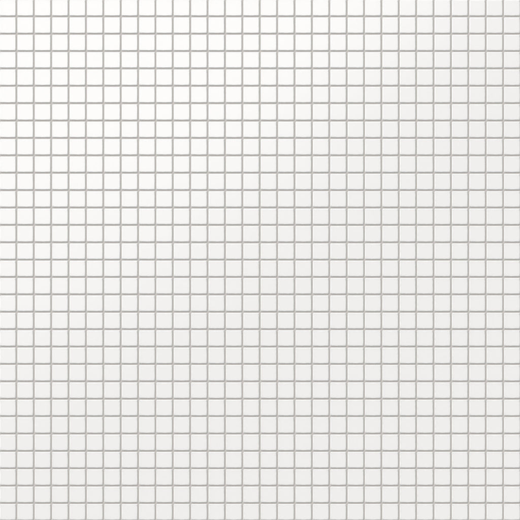 Levi 12x12 Matte Porcelain 1x1 Square Mosaic Tile in White