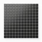 Levi 12x12 Matte Porcelain 1x1 Square Mosaic Tile in Black