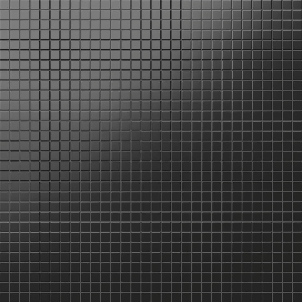 Levi 12x12 Matte Porcelain 1x1 Square Mosaic Tile in Black