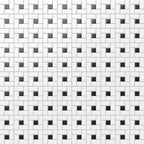 Quinn 12x12 Matte Porcelain Pinwheel Mosaic Tile in Black & White