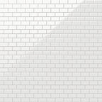 Maggie 12x12 Glossy Porcelain 2x4 Brick Beveled Mosaic Tile in White