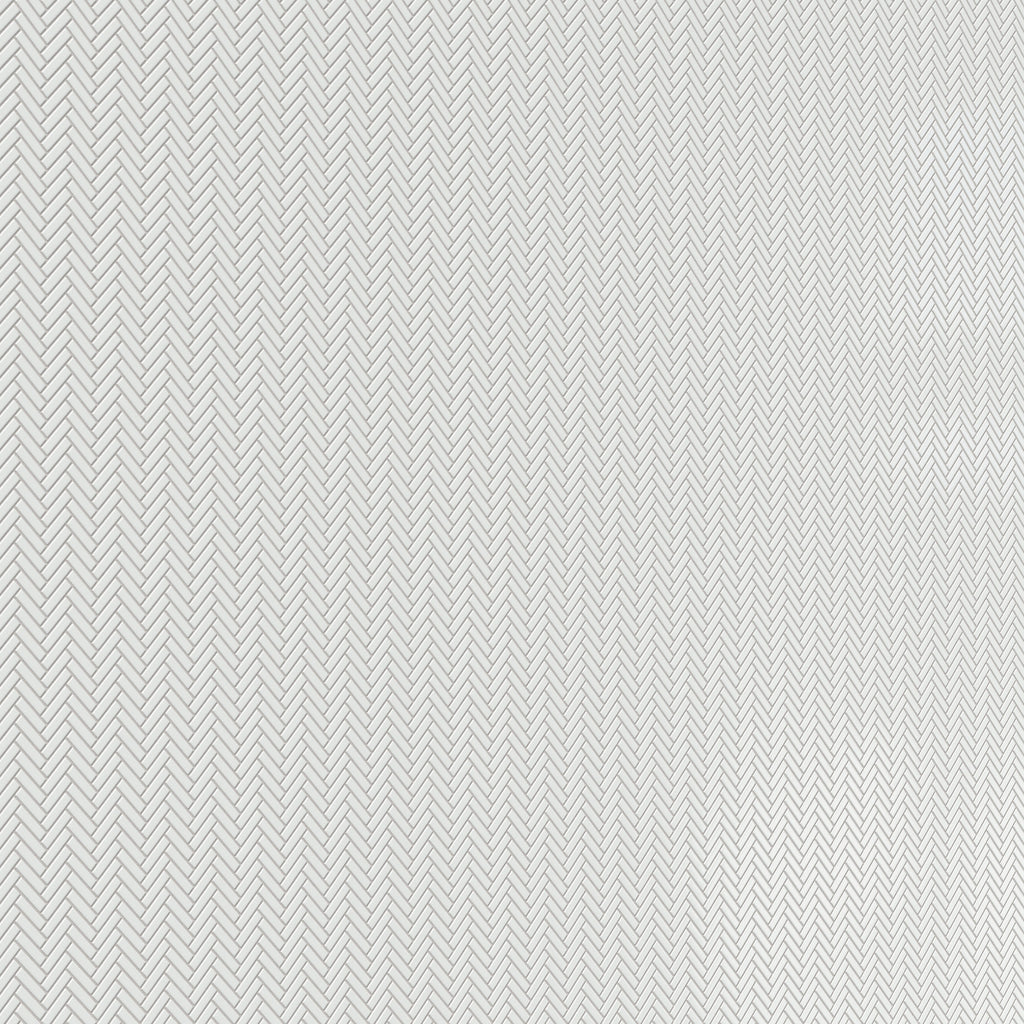 Maggie 12x12 Glossy Porcelain Herringbone Mosaic Tile in White