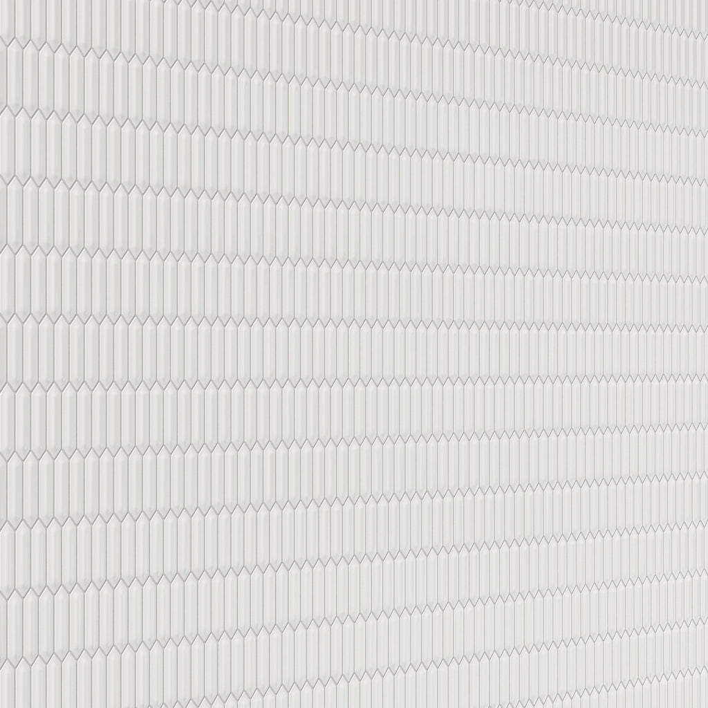 Maggie 12x12 Matte Porcelain 1x4 Picket Mosaic Tile in White