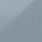 Ariel 12x12 Glossy Porcelain Penny Round Mosaic Tile in Dusty Blue