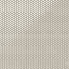 Ariel 12x12 Glossy Porcelain Penny Round Mosaic Tile in Shell