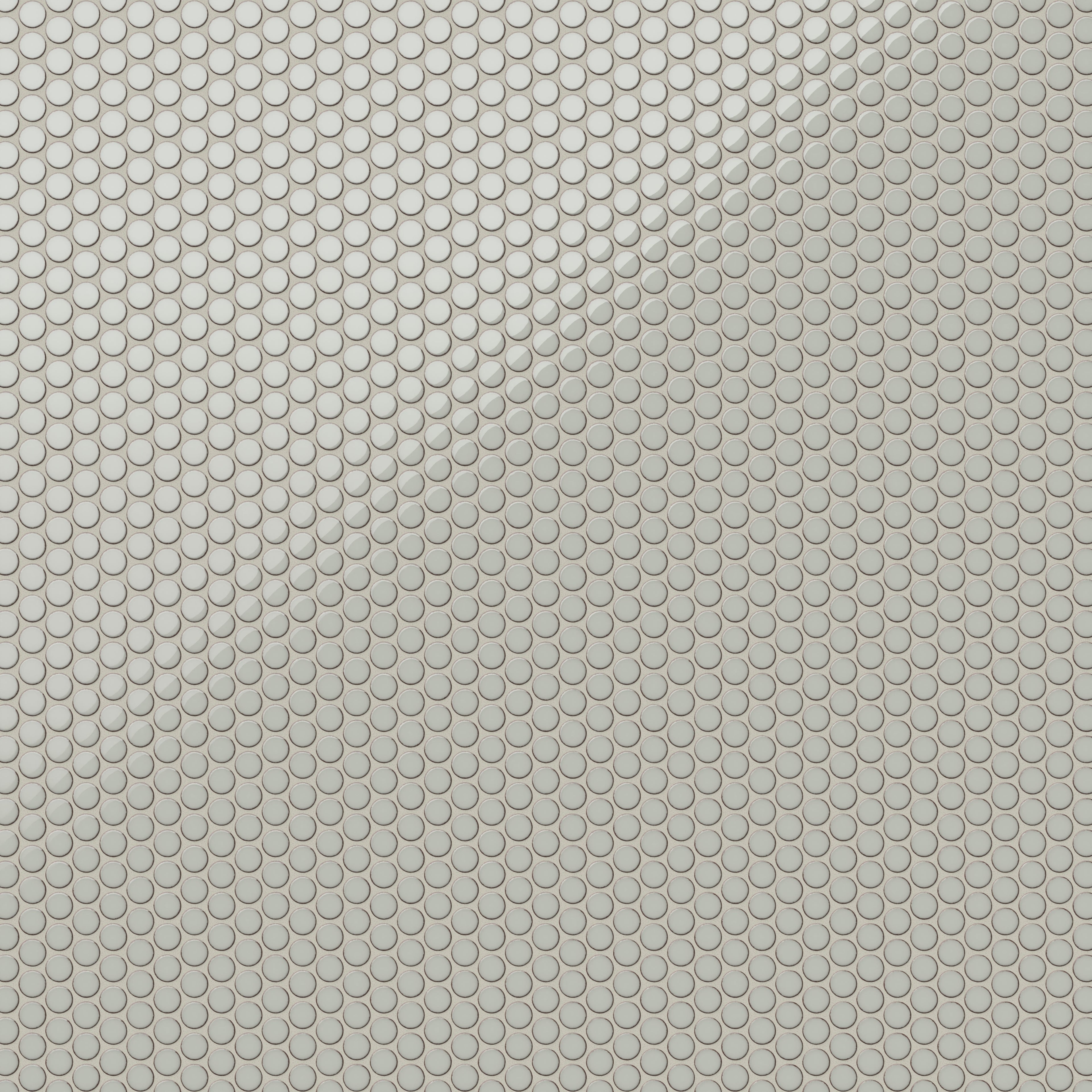 Ariel 12x12 Glossy Porcelain Penny Round Mosaic Tile in Sage