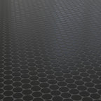 Cece 12x12 Matte Porcelain 2 Round Mosaic Tile in Black