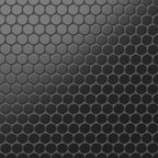 Cece 12x12 Matte Porcelain 2 Round Mosaic Tile in Black