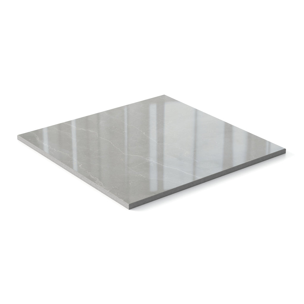 Leona 12x12 Polished Porcelain Tile in Amani Grey