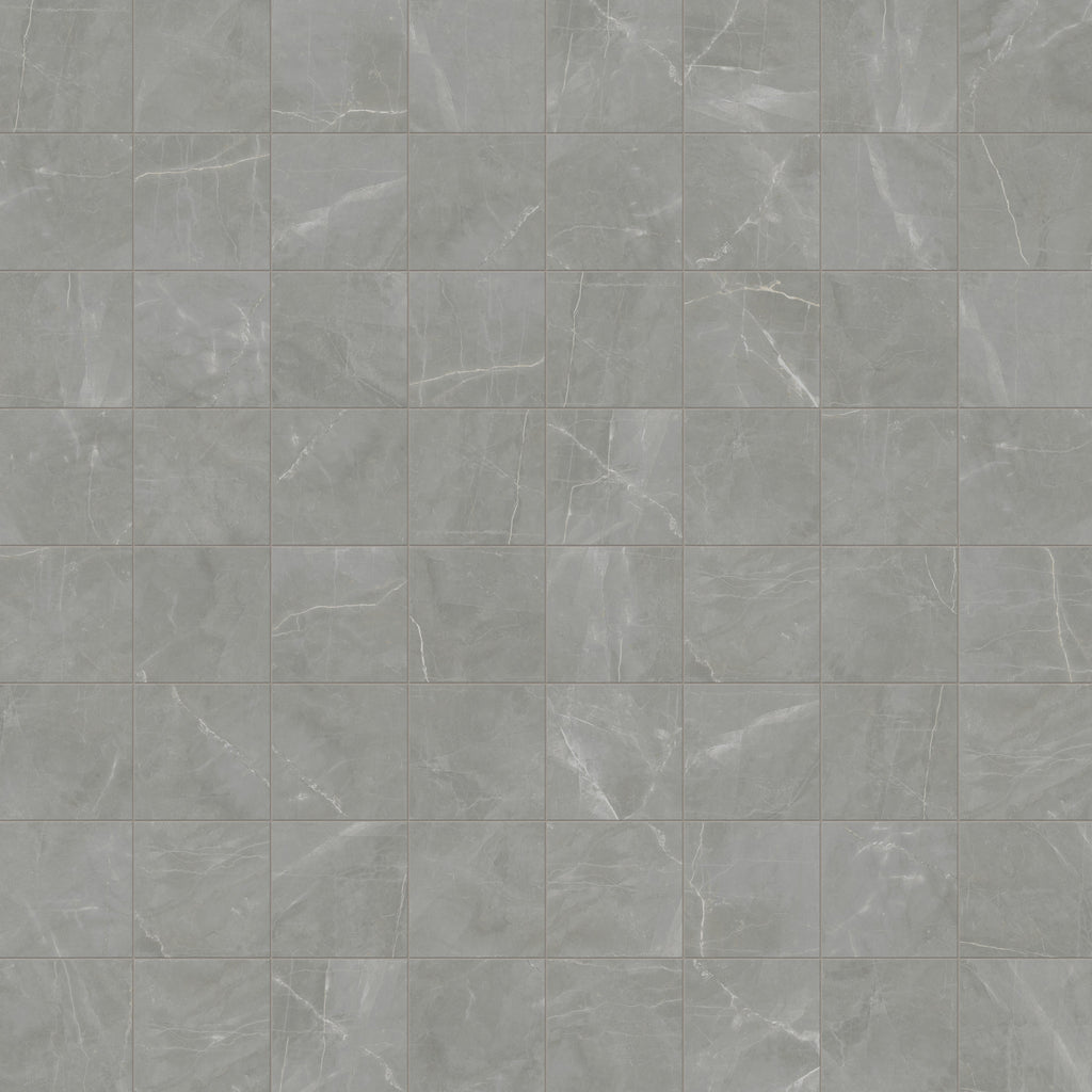 Leona 12x12 Polished Porcelain Tile in Amani Grey