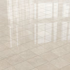 Leona 12x12 Polished Porcelain Tile in Marfil