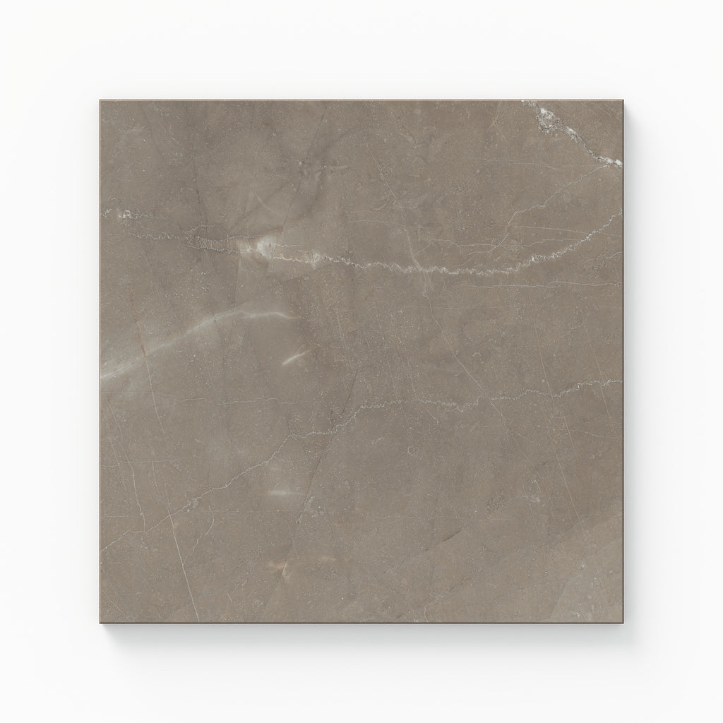 Leona 12x12 Polished Porcelain Tile in Amani Bronze