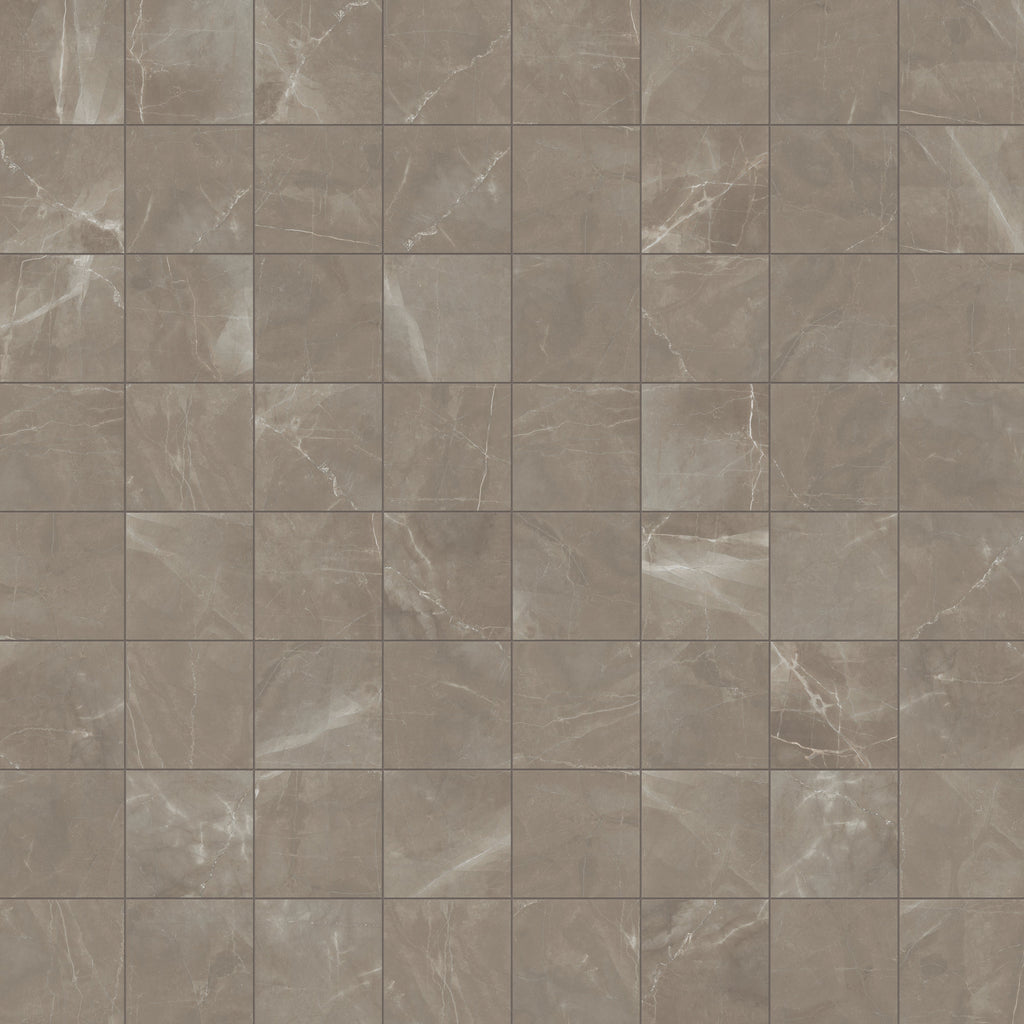 Leona 12x12 Polished Porcelain Tile in Amani Bronze