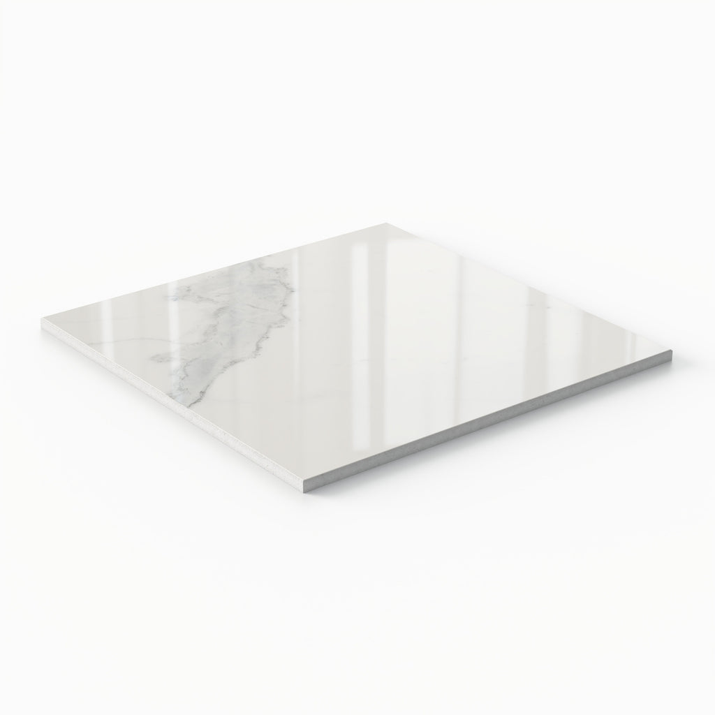 Leona 12x12 Polished Porcelain Tile in Calacatta