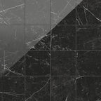 Leona 12x12 Polished Porcelain Tile in Nero Marquina