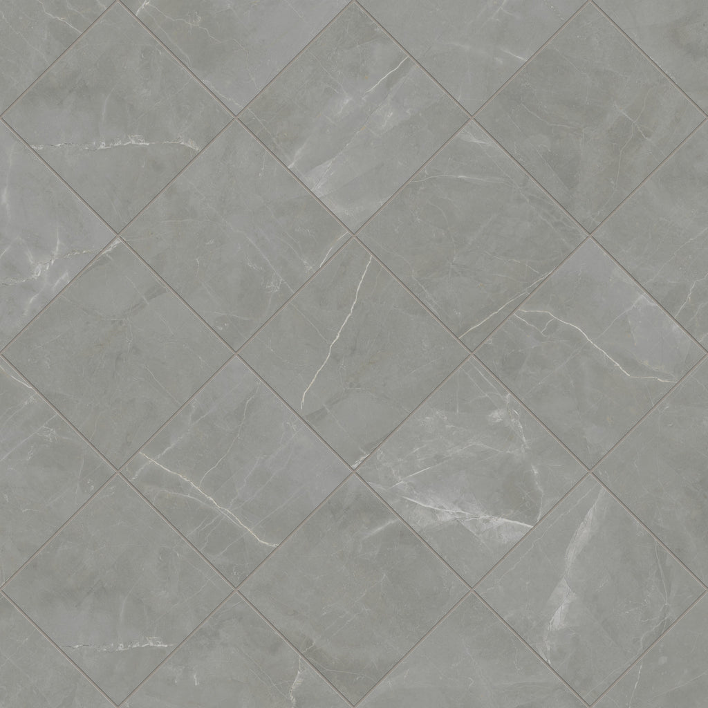Leona 12x12 Matte Porcelain Tile in Amani Grey