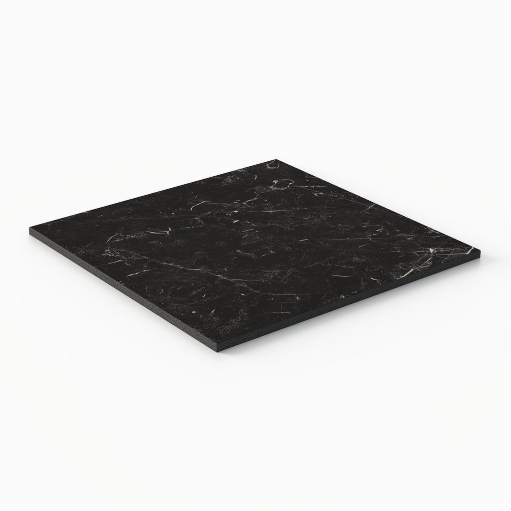 Leona 12x12 Matte Porcelain Tile in Nero Marquina