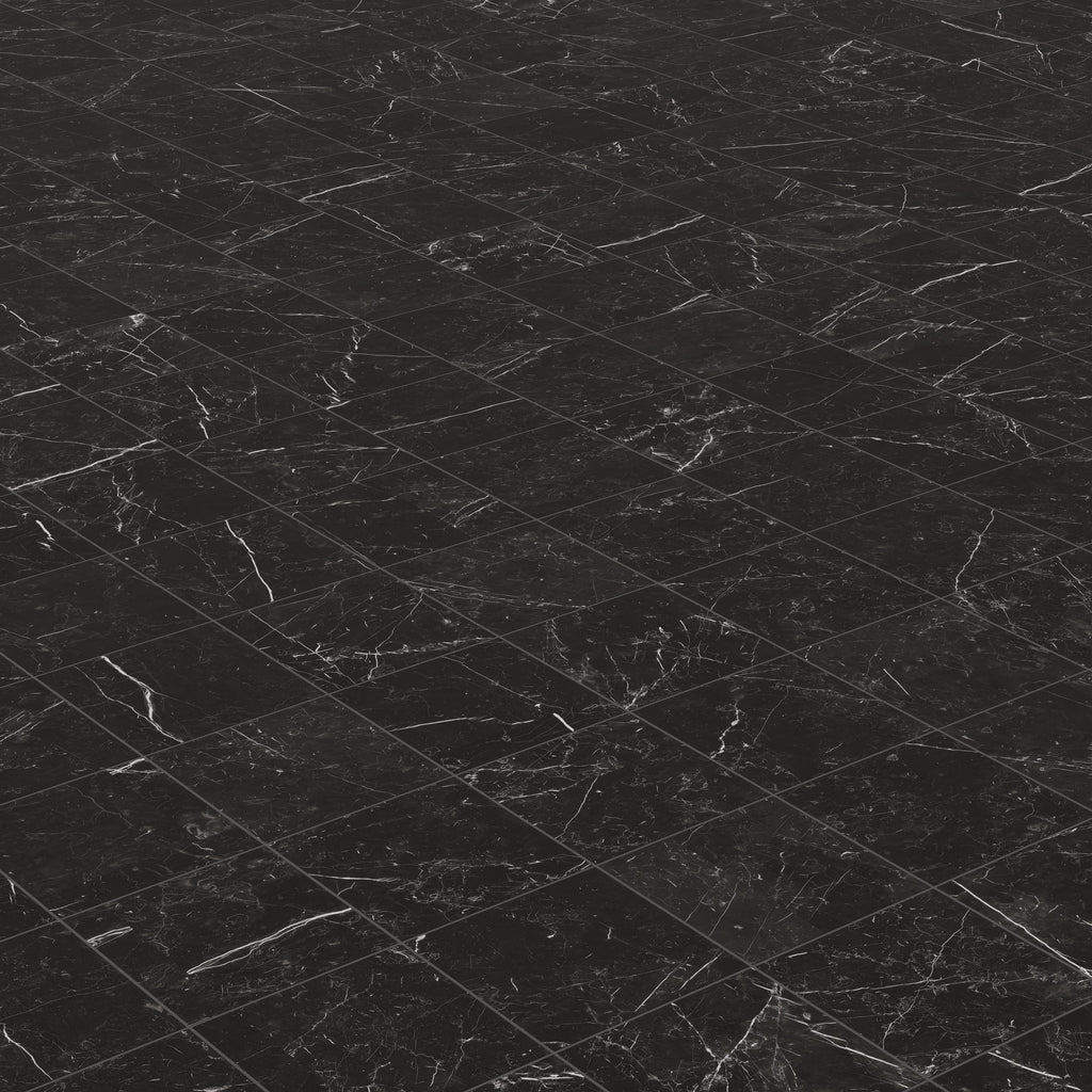Leona 12x12 Matte Porcelain Tile in Nero Marquina