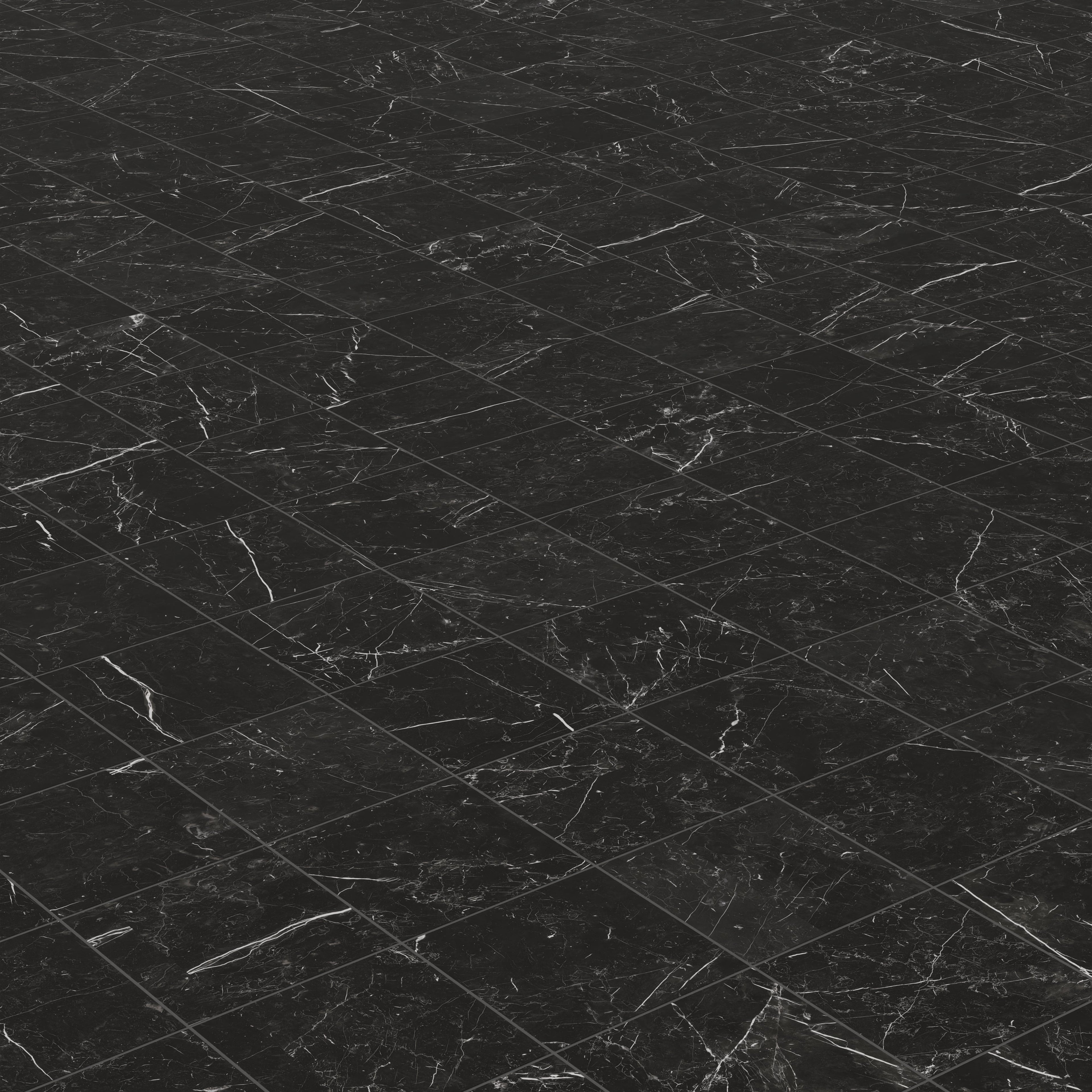 Leona 12x12 Matte Porcelain Tile in Nero Marquina