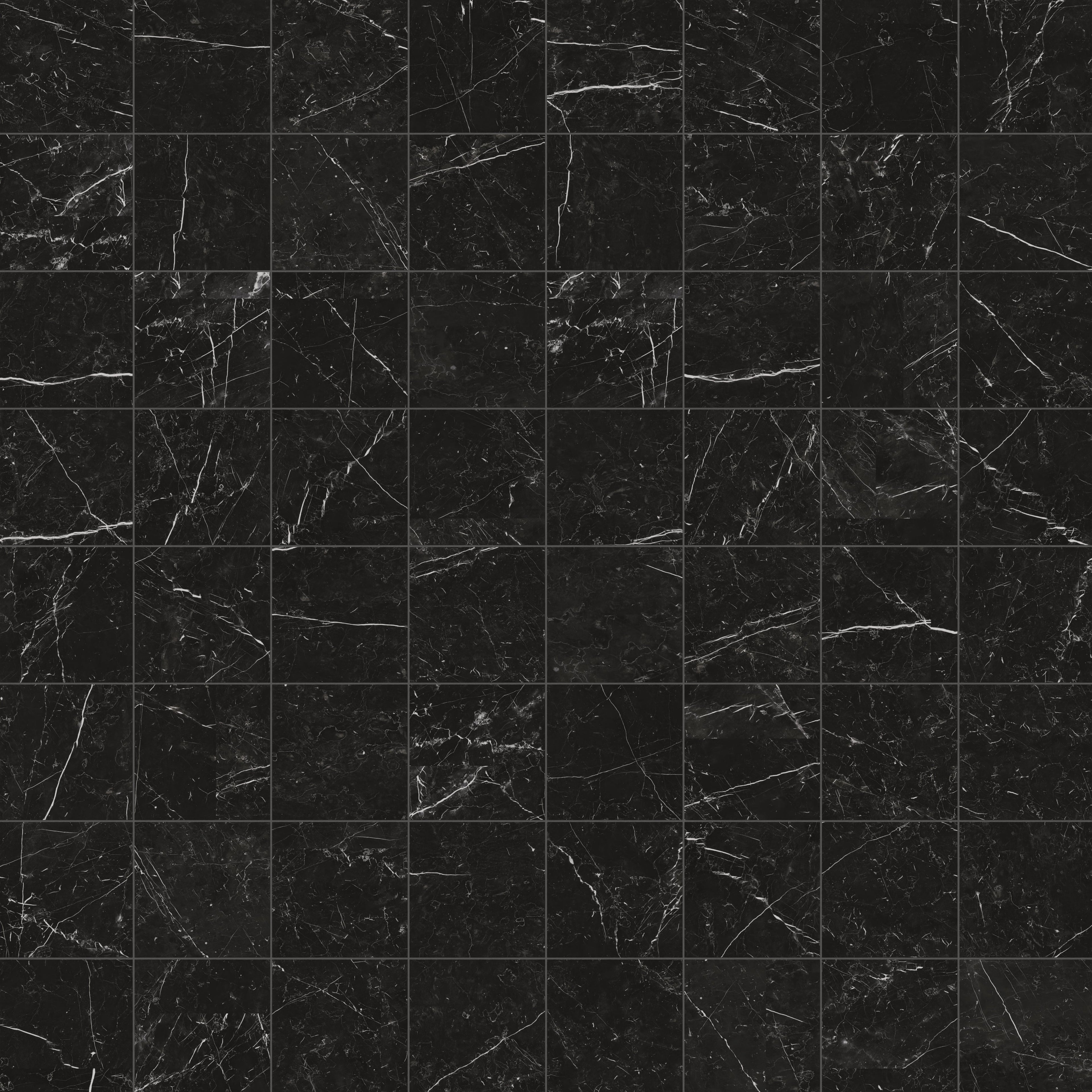 Leona 12x12 Matte Porcelain Tile in Nero Marquina