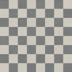 Palmer 12x12 Checkerboard Matte Porcelain Tile in White and Grey