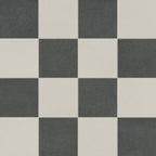 Palmer 12x12 Checkerboard Matte Porcelain Tile in White and Nero