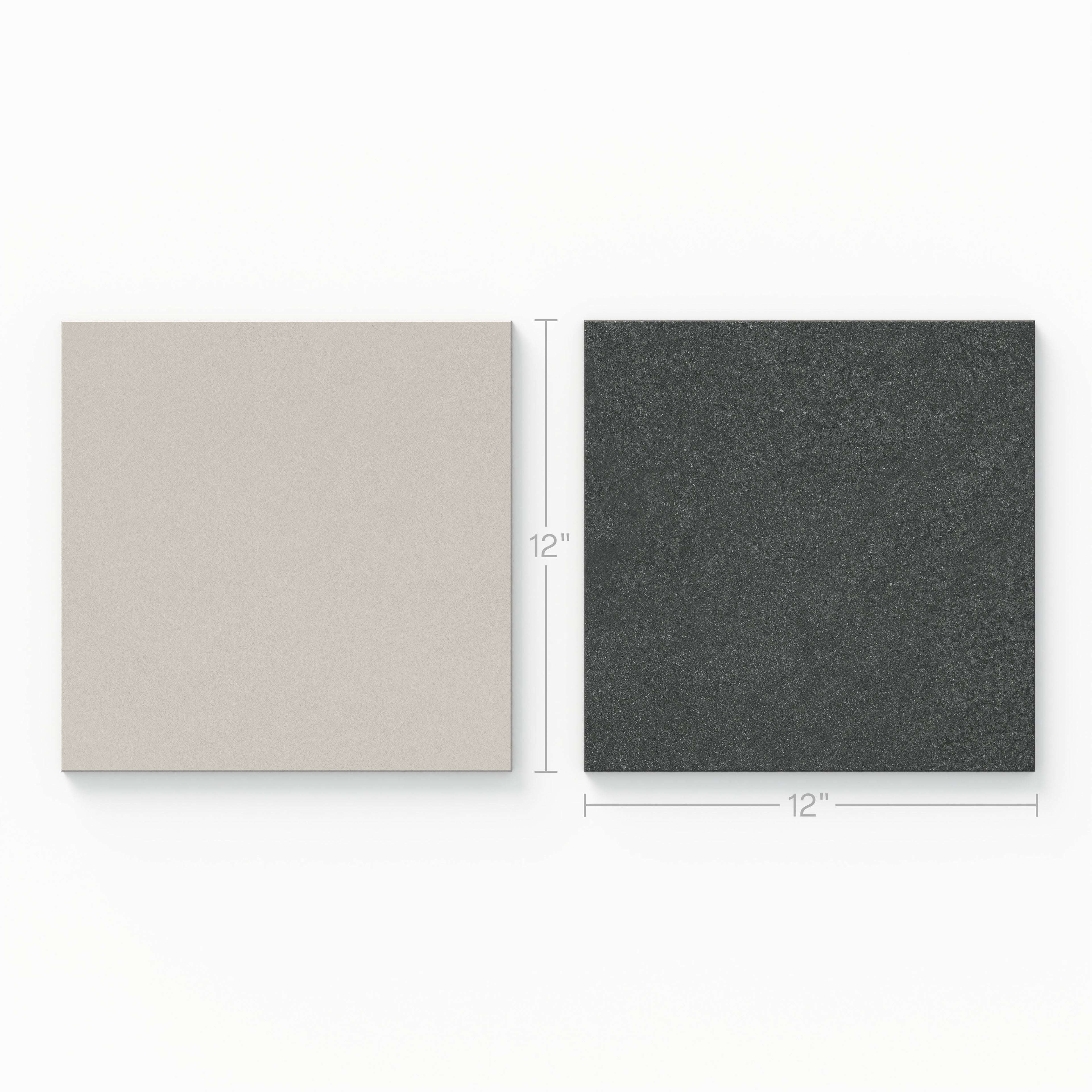 Palmer 12x12 Checkerboard Matte Porcelain Tile in White and Nero