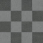 Palmer 12x12 Checkerboard Matte Porcelain Tile in Grey and Nero