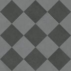 Palmer 12x12 Checkerboard Matte Porcelain Tile in Grey and Nero