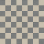 Palmer 12x12 Checkerboard Matte Porcelain Tile in Natural and Grey