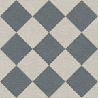 Palmer 12x12 Checkerboard Raw Porcelain Tile in White and Ocean Blue