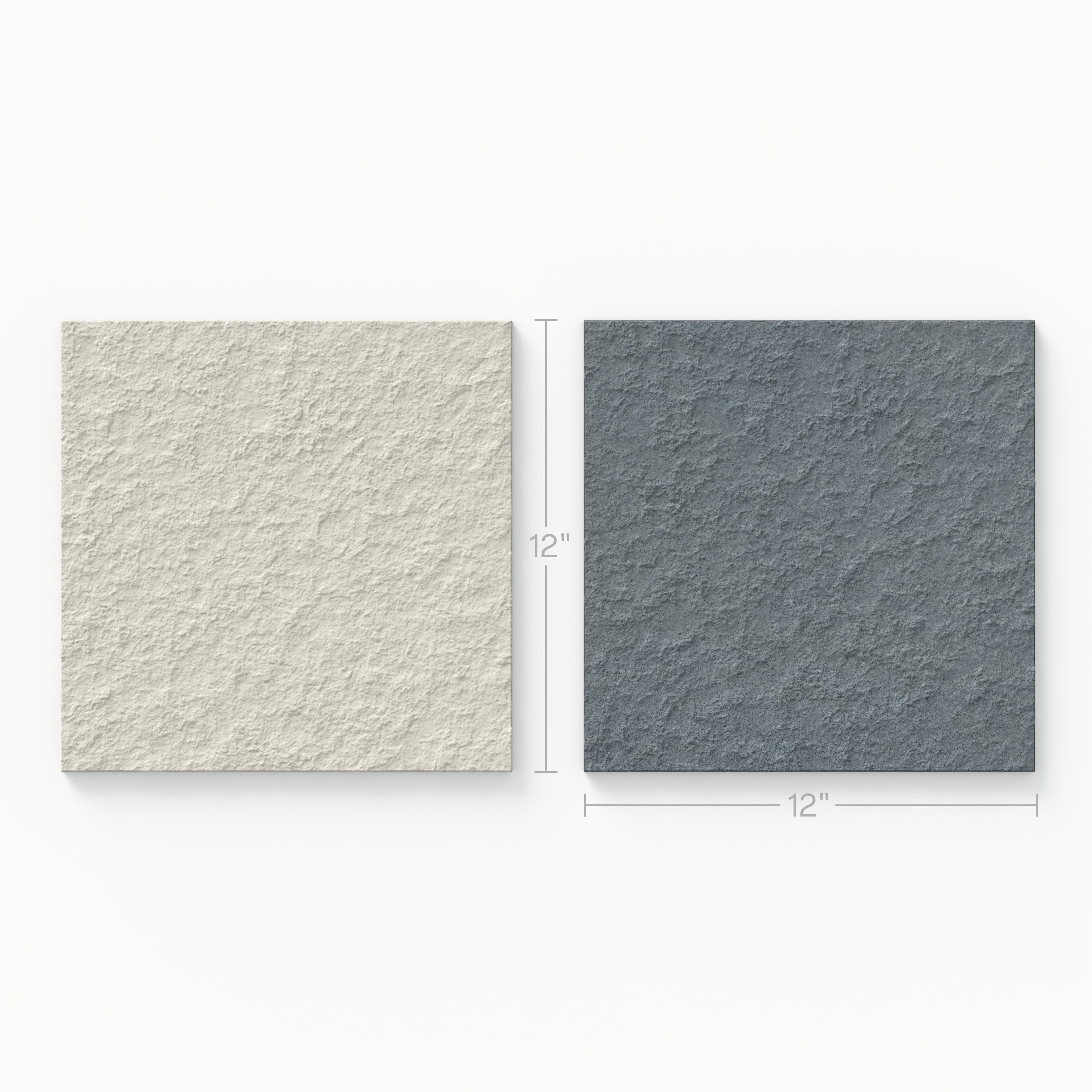 Palmer 12x12 Checkerboard Raw Porcelain Tile in White and Ocean Blue