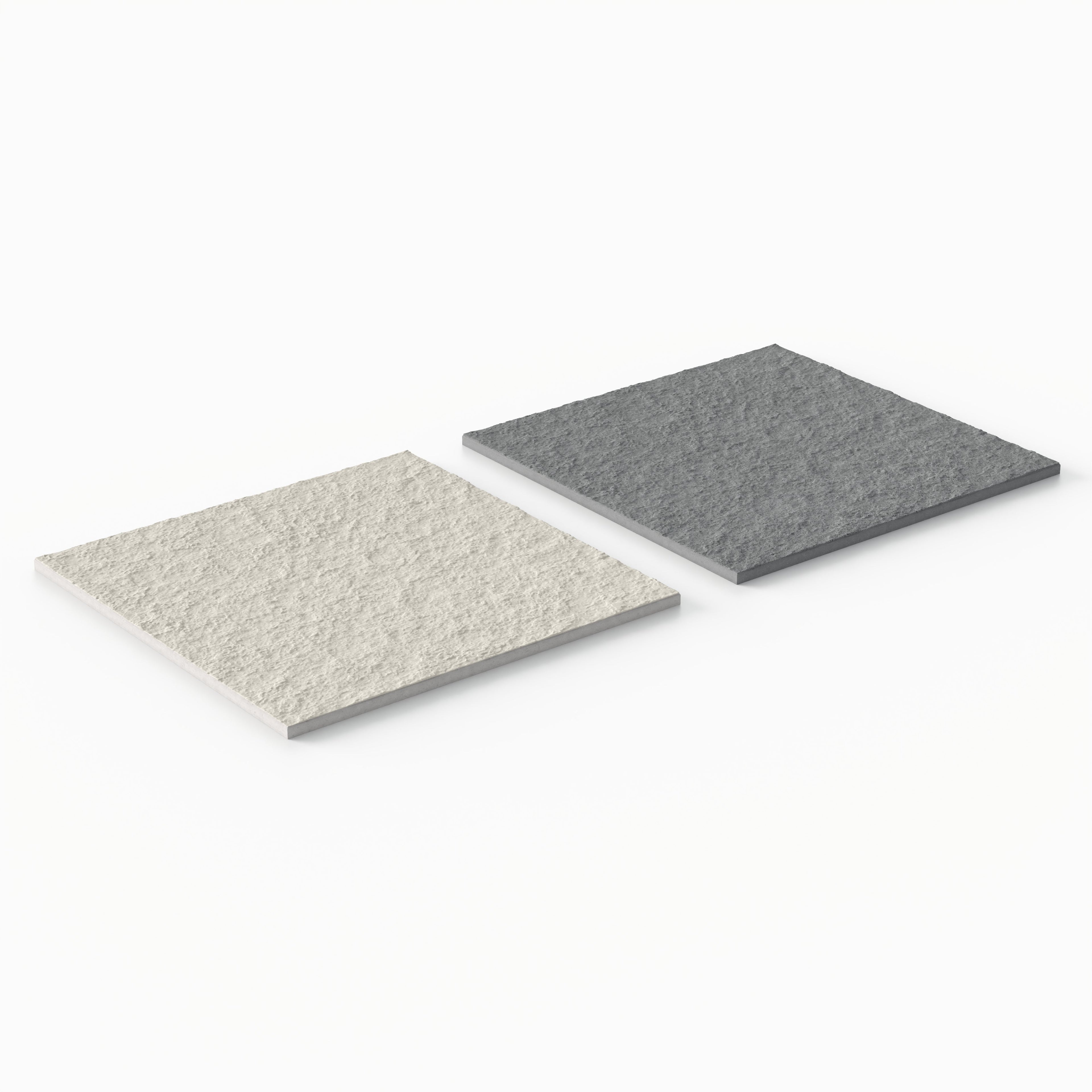 Palmer 12x12 Checkerboard Raw Porcelain Tile in White and Grey