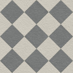 Palmer 12x12 Checkerboard Raw Porcelain Tile in White and Grey