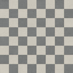 Palmer 12x12 Checkerboard Raw Porcelain Tile in White and Grey