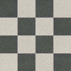 Palmer 12x12 Checkerboard Raw Porcelain Tile in White and Nero