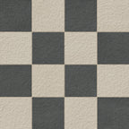 Palmer 12x12 Checkerboard Raw Porcelain Tile in Natural and Nero