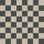 Palmer 12x12 Checkerboard Raw Porcelain Tile in Natural and Nero