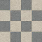 Palmer 12x12 Checkerboard Raw Porcelain Tile in Natural and Grey