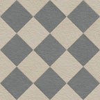 Palmer 12x12 Checkerboard Raw Porcelain Tile in Natural and Grey
