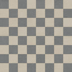 Palmer 12x12 Checkerboard Raw Porcelain Tile in Natural and Grey
